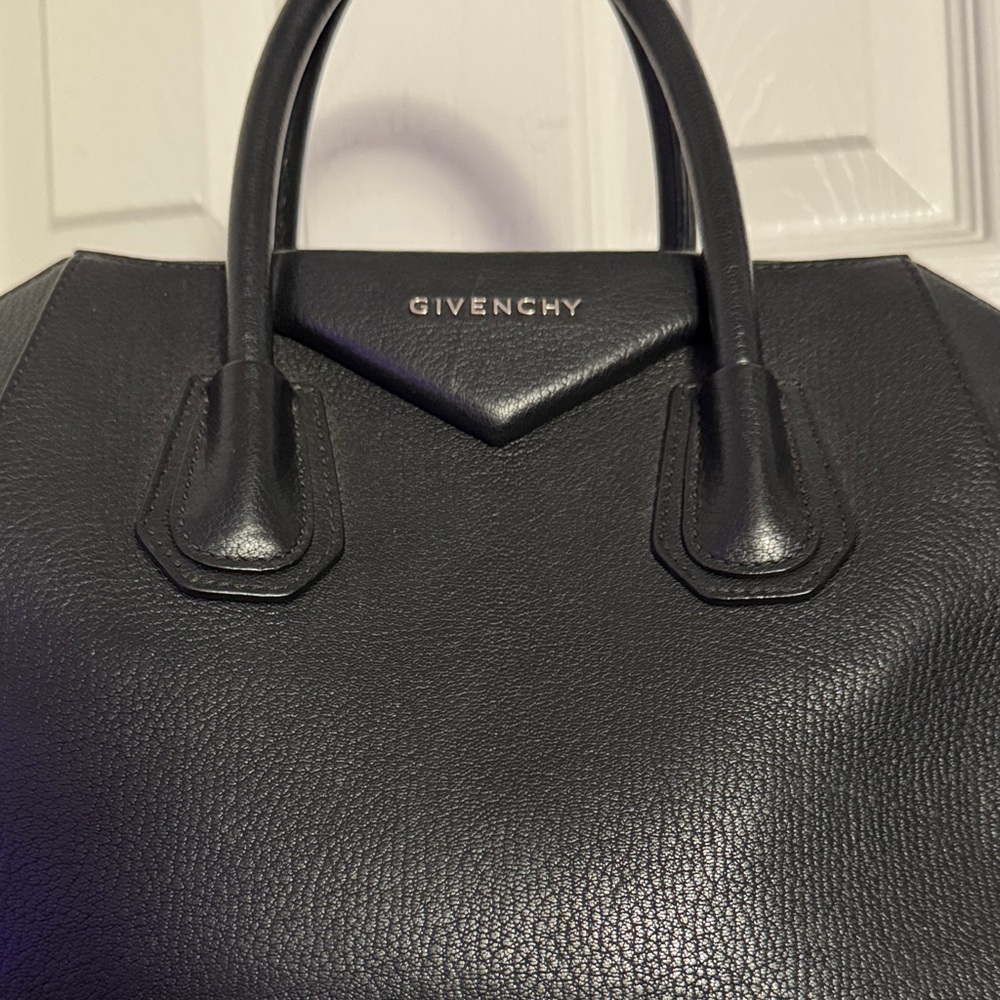 Givenchy Black Textured Leather Tote